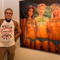 Російський художник роздягнув «Femen» для благодійної мети