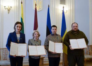 Спікери парламентів України та країн Балтії підписали спільну заяву щодо російської війни в Україні 