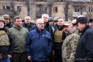 Президенти Польщі, Естонії, Литви та Латвії відвідали Бородянку