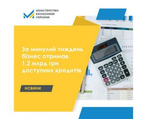 На 1,2 млрд грн доступних кредитів взяли підприємці минулого тижня