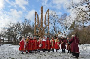 У Києві встановили найбільший дідух в Україні