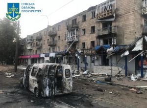 У Конотопі триває ліквідація наслідків ворожих нічних ударів по об’єктах енергетики та цивільної інфраструктури