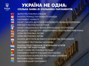 Руслан Стефанчук: Нідерланди приєдналися до спільної заяви парламентів світу на підтримку України