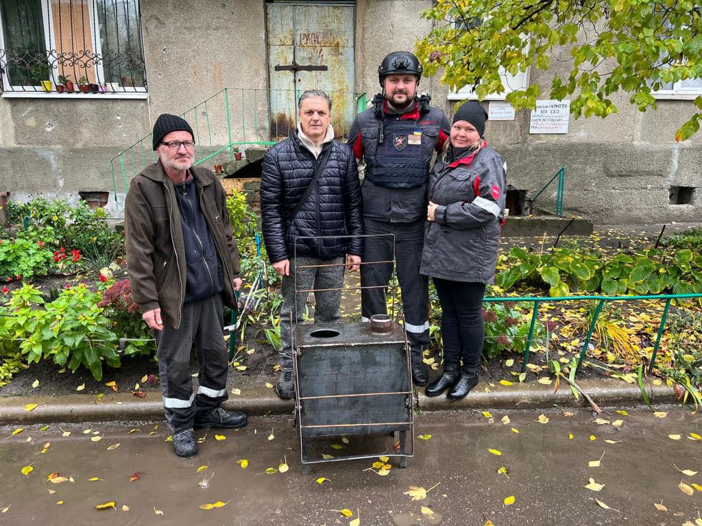 Печі-буржуйки для прифронтової Авдіївки