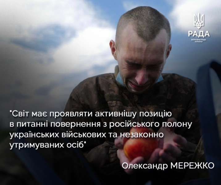 Олександр Мережко: Світ має проявляти активнішу позицію в питанні повернення з російського полону українських військових та незаконно утримуваних осіб