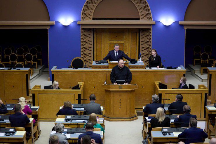 Спікер українського Парламенту представив План перемоги у Рійгікогу Естонії та закликав до посилення оборонної підтримки України