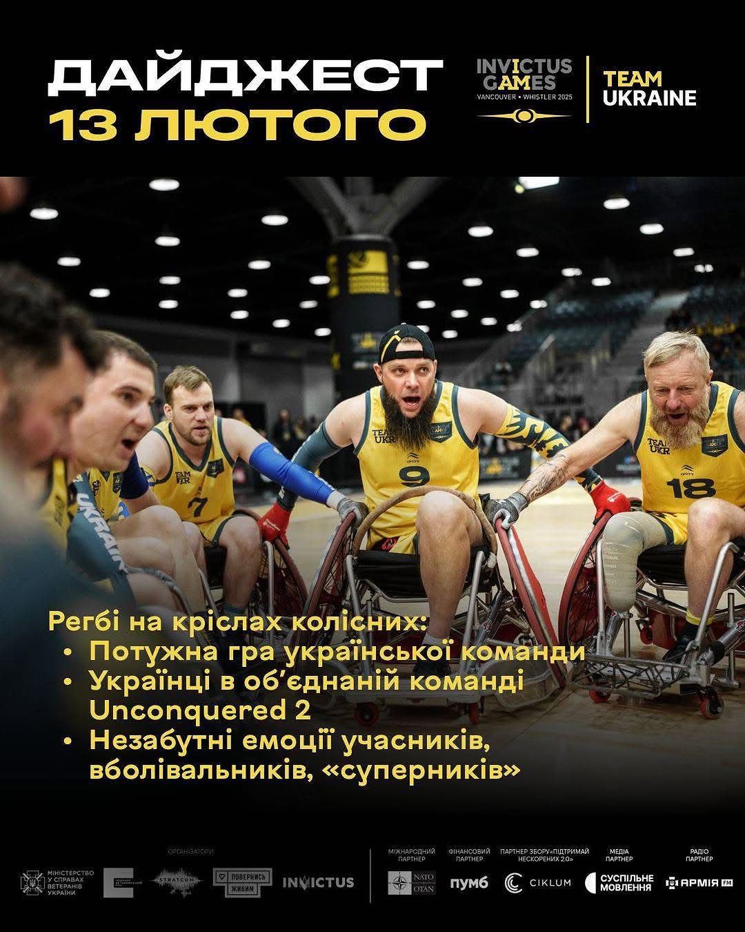 Шостий день на Invictus Games 2025: Регбі на кріслах колісних