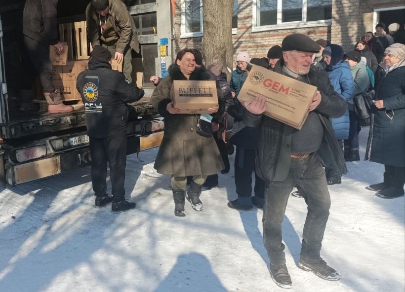 Допомога від благодійників поліпшує гуманітарну ситуацію на Донеччині