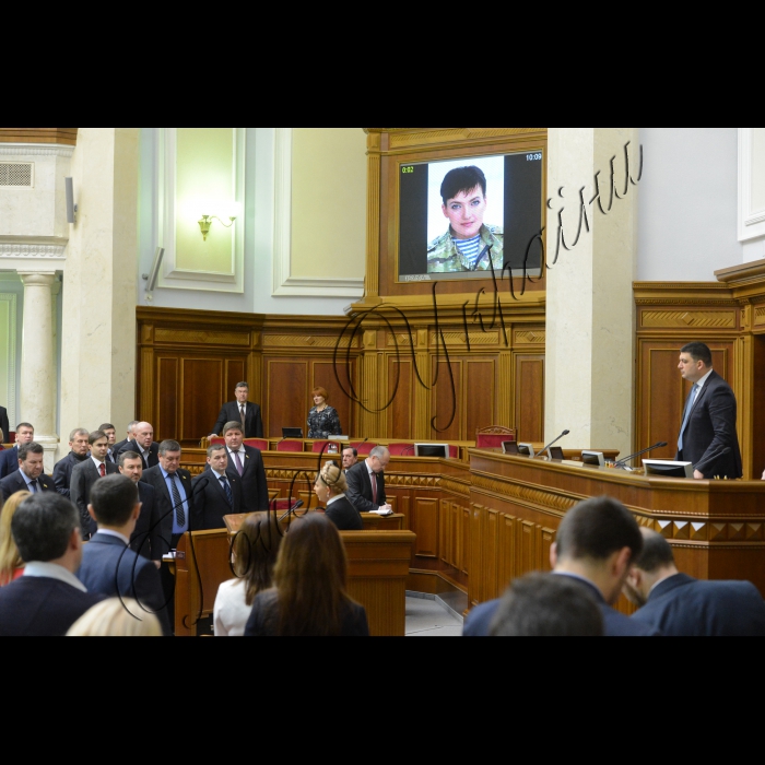 Пленарне засідання ВР 10 лютого 2015. Заява з вимогою звільнення Надіі Савченко