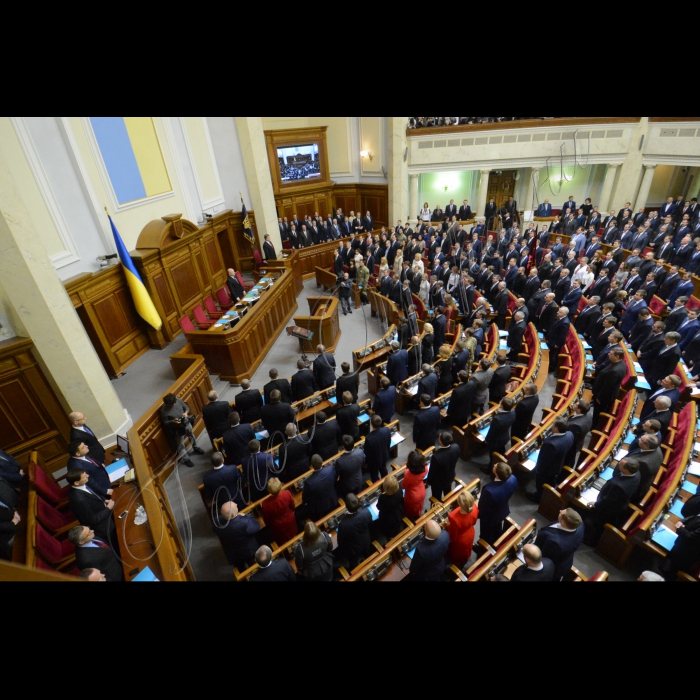 27 листопада 2014. Відкриття 1 сесії Верховної Ради України 8 скликання. Зал ВР