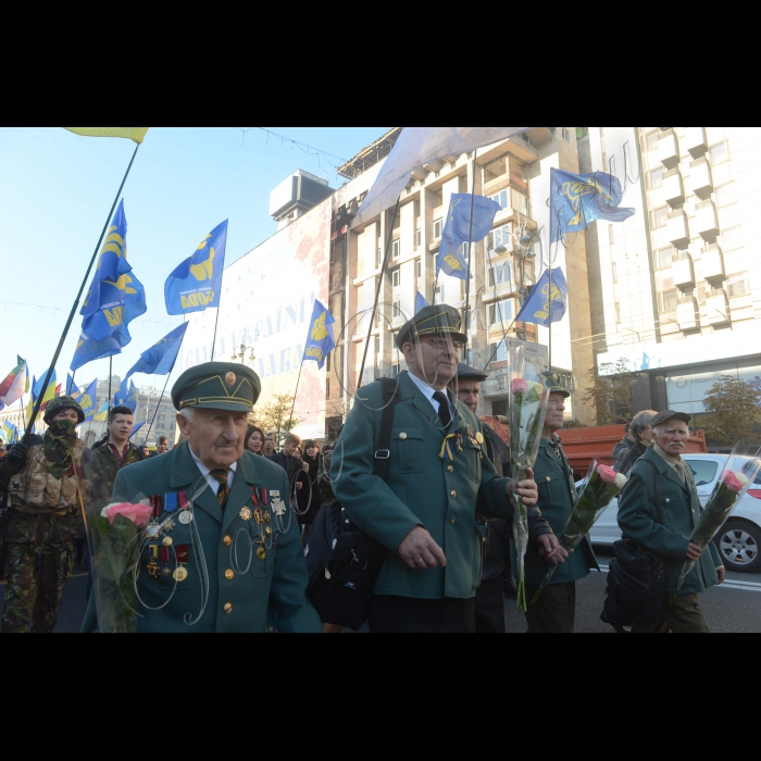 14 жовтня 2014. На свято Покрови, Всеукраїнське об’єднання «Свобода» провело в Києві традиційний Марш слави Героїв за визнання воїнів Української Повстанської Армії борцями за незалежність Української держави. Учасники пройшли Хрещатиком від Майдану Незалежності до Европейської площі, а звідти вулицею Грушевського до Верховної Ради України. Націоналісти пікетували парламент із вимогою ухвалити закони про визнання УПА борцями за незалежність України та про заборону комуністичної ідеології.