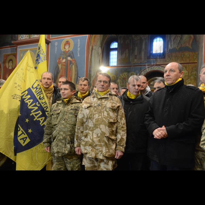 З нагоди річниці створення «Самооборони Майдану» у Михайлівському соборі відбувся збір членів Самооборони за участю першого заступника Голови Верховної Ради України А.Парубія. У заході взяли участь сотники «Самооборони Майдану», комендант Майдану Андрій Парубій, бійці АТО. Під час заходу було проведено молебень за військовими, що боронять східні кордони України в зоні АТО та панахиду за загиблими на Майдані і в АТО. Також відбудеться нагородження волонтерів, сотників, бійців Самооборони із зони АТО.