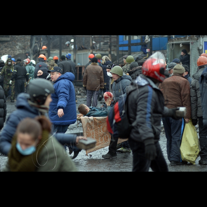 Київ. Євромайдан, Майдан Незалежності. Поранені