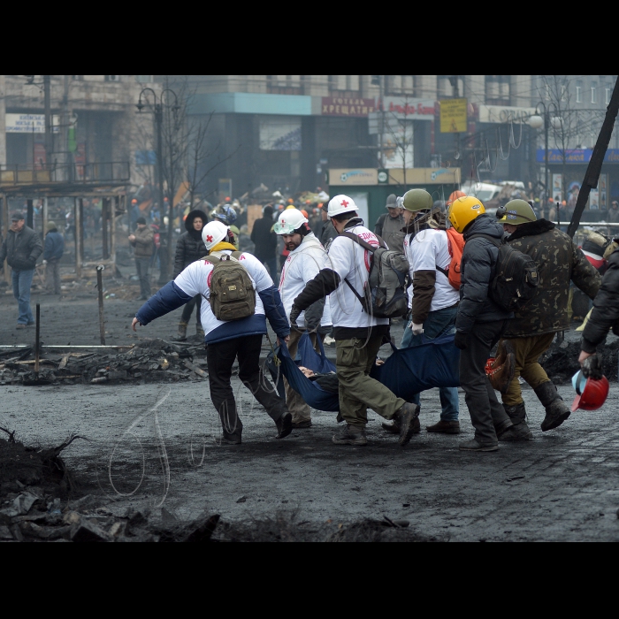 Київ. Євромайдан, Майдан Незалежності. Поранені