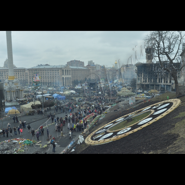 Київ, Євромайдан. Майдан Незалежності,  вул. Інститутська, вул. Грушевського.