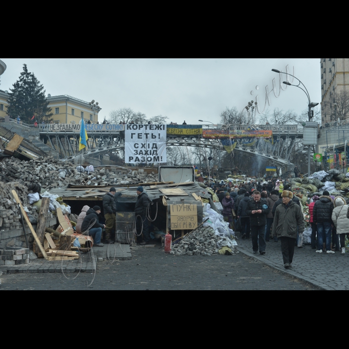 Київ, Євромайдан. Майдан Незалежності,  вул. Інститутська, вул. Грушевського.