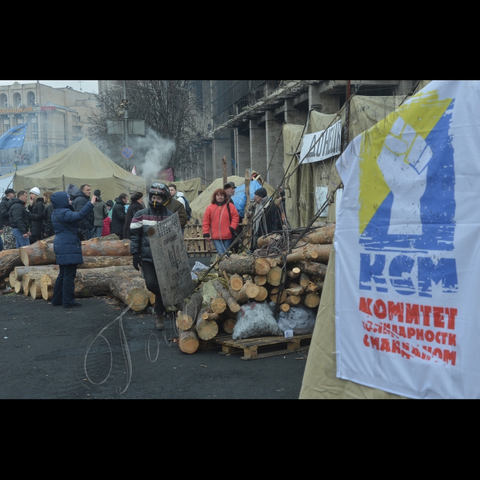 Київ, Євромайдан. Майдан Незалежності,  вул. Інститутська, вул. Грушевського.