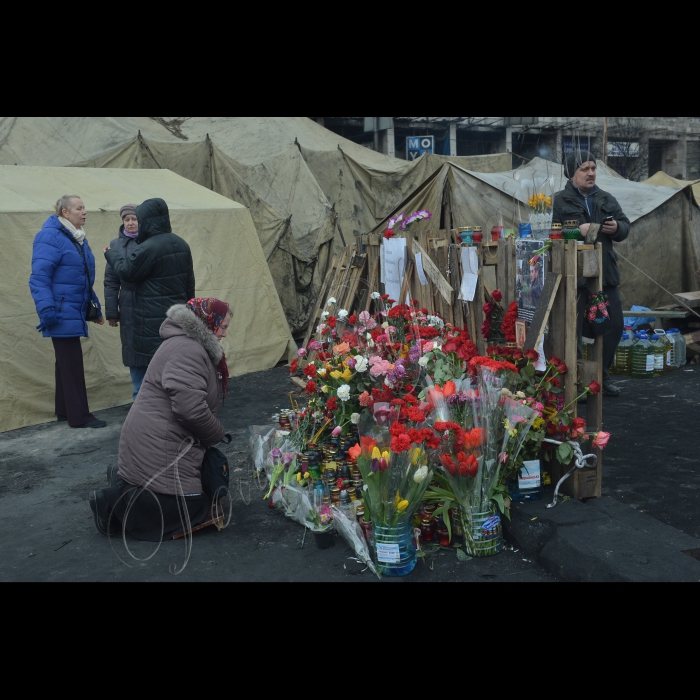 Київ, Євромайдан. Майдан Незалежності,  вул. Інститутська, вул. Грушевського.