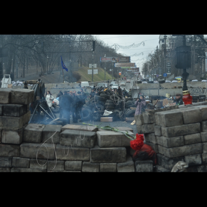 Київ, Євромайдан. Майдан Незалежності,  вул. Інститутська, вул. Грушевського.