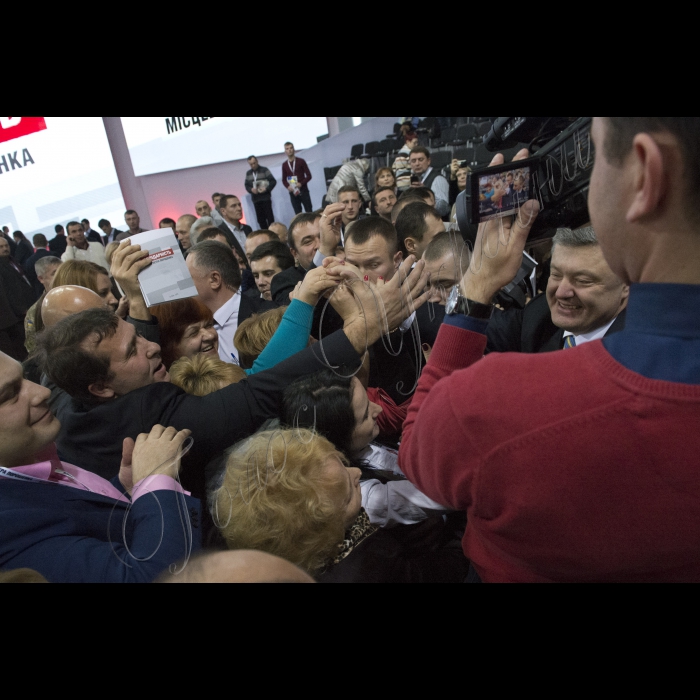 Голова ВР України Володимир Гройсман, Президент України Петро Порошенко взяли участь у Форумі депутатів місцевих рад БПП «Солідарність»