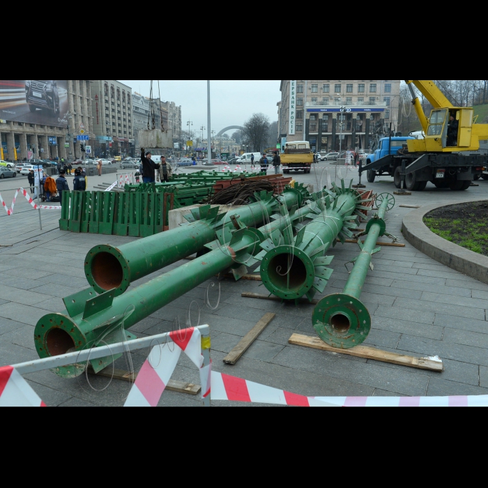 Київ. Новорічна ялинка на Майдані Незалежності