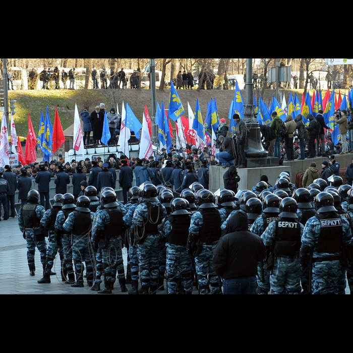 Акція прихильників вступу до Євросоюзу біля Кабміну