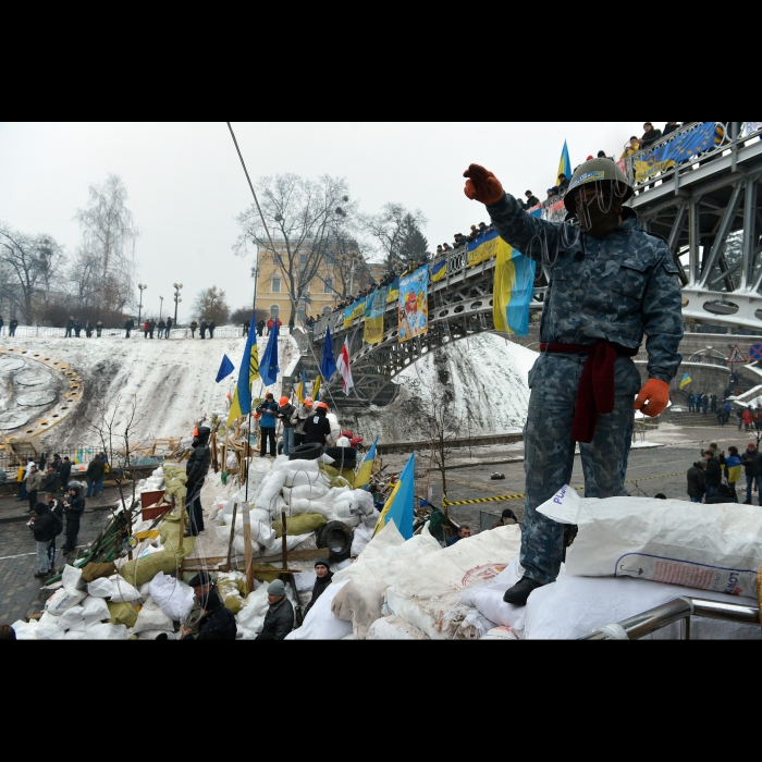 Київ. Майдан Незалежності. Євромайдан, барикади.