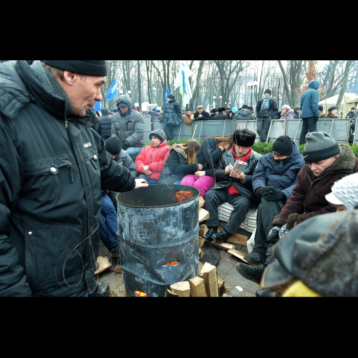 Київ. Мітинг прихильників Партії регіонів у Маріїнському парку. 