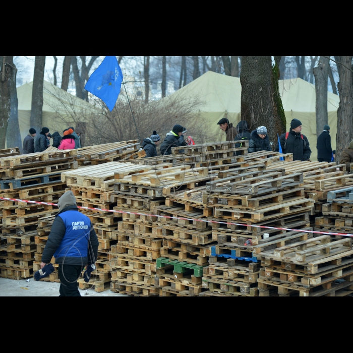 Київ. Мітинг прихильників Партії регіонів у Маріїнському парку. 