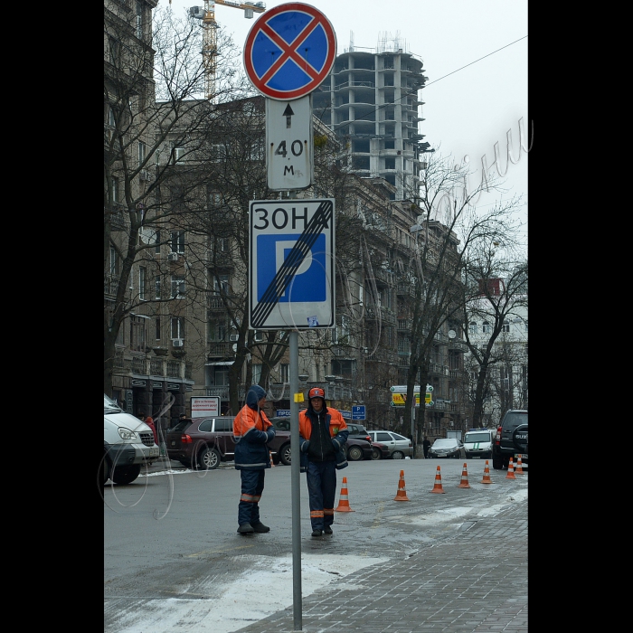 Київ. Паркування на вул. Пушкінська і Пирогова.