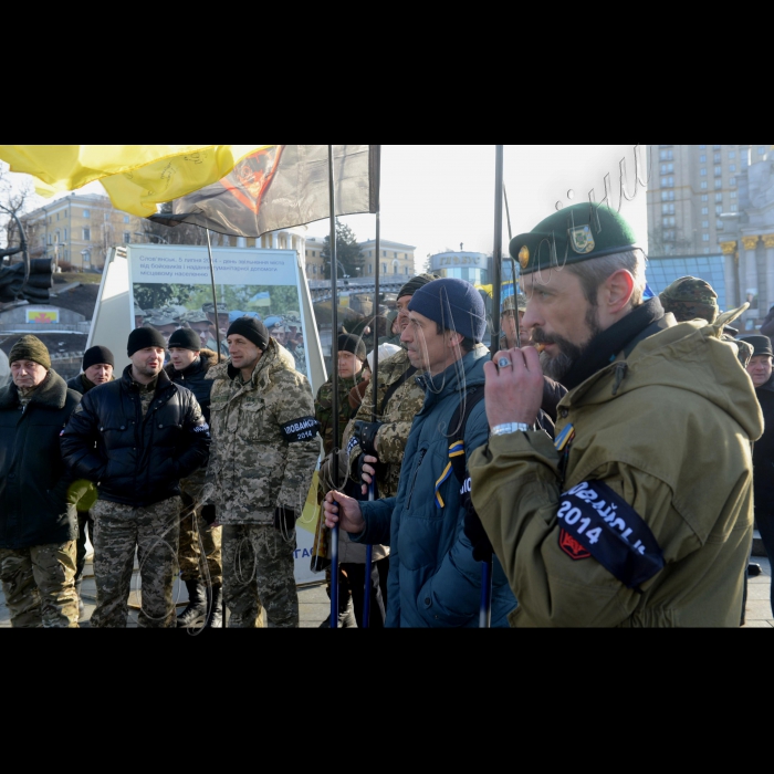 В Києві,  на Майдані Незалежності відбулася повторна мирна акція за участю Іловайського братерства 