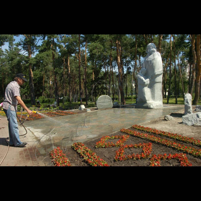 У столичному парку Перемога  Дніпровського району 22 червня буде відкрито пам'ятника Матері-Вдові. Організатор - Український фонд культури. Учасники: Борис Олійник - голова Українського фонду культури, голова  координаційної ради по організації спорудження пам'ятника; Леонід  Новохатько - заступник голови Київської міської державної адміністрації.
Автори пам'ятника - скульптори Адріан Балог, Костянтин Добрянський,  архітектор Костянтин Черній. Керівник творчої групи народний художник України, академік, професор, скульптор Володимир Чепелик. Кошти на пам'ятник упродовж трьох років збиралися під егідою Українського Фонду культури за інформаційної підтримки газет 