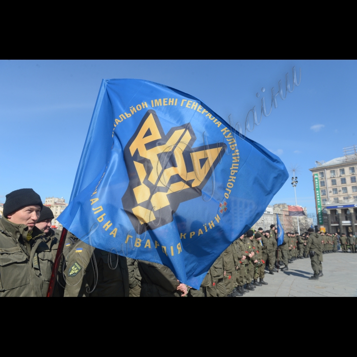 Перший заступник Голови Верховної Ради України Андрій Парубій взяв участь у заході, присвяченому другій річниці створення Національної гвардії України, який проходив на Майдані Незалежності.