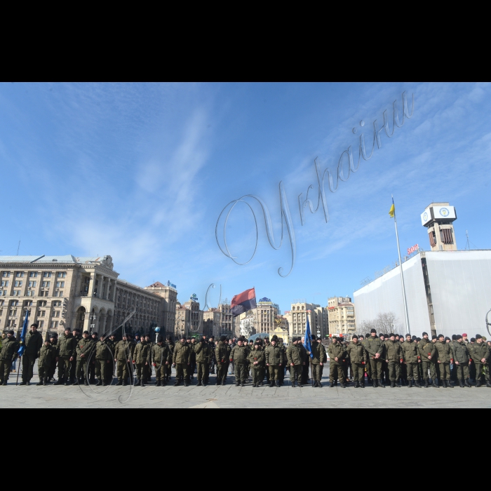 Перший заступник Голови Верховної Ради України Андрій Парубій взяв участь у заході, присвяченому другій річниці створення Національної гвардії України, який проходив на Майдані Незалежності.