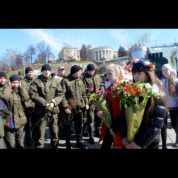 Перший заступник Голови Верховної Ради України Андрій Парубій взяв участь у заході, присвяченому другій річниці створення Національної гвардії України, який проходив на Майдані Незалежності.