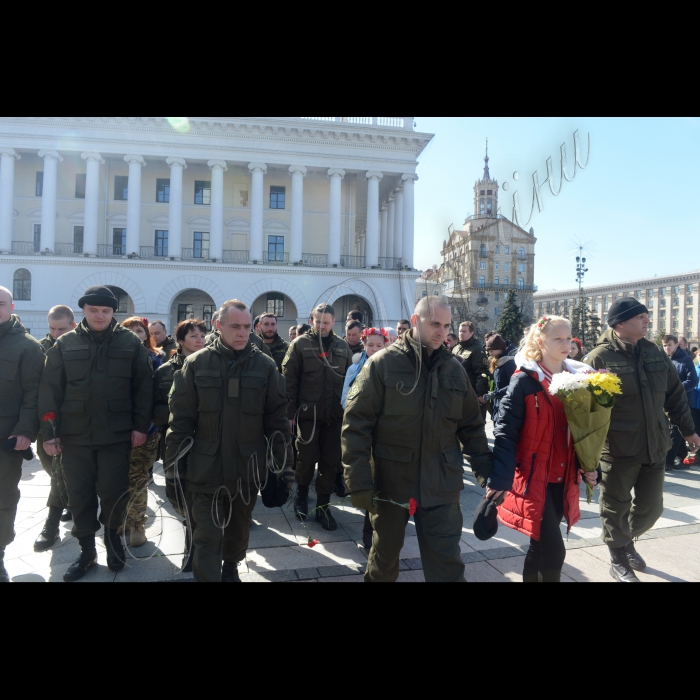 Перший заступник Голови Верховної Ради України Андрій Парубій взяв участь у заході, присвяченому другій річниці створення Національної гвардії України, який проходив на Майдані Незалежності.