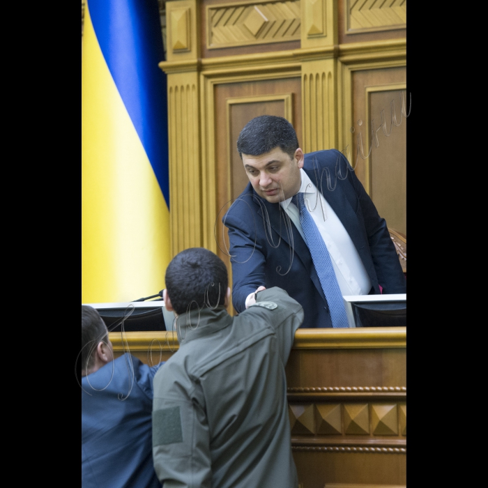 31 березня 2016. Пленарне засідання Верховної Ради України. Голова ВР Володимир Гройсман