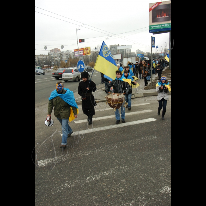 КИЇВ, На мосту Патона відбулася акція 