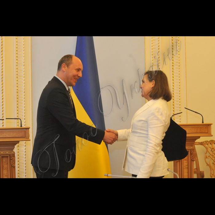 Зустріч Голови Верховної Ради України Андрія Парубія з заступником Державного секретаря США з питань Європи та Євразії Вікторією Нуланд.