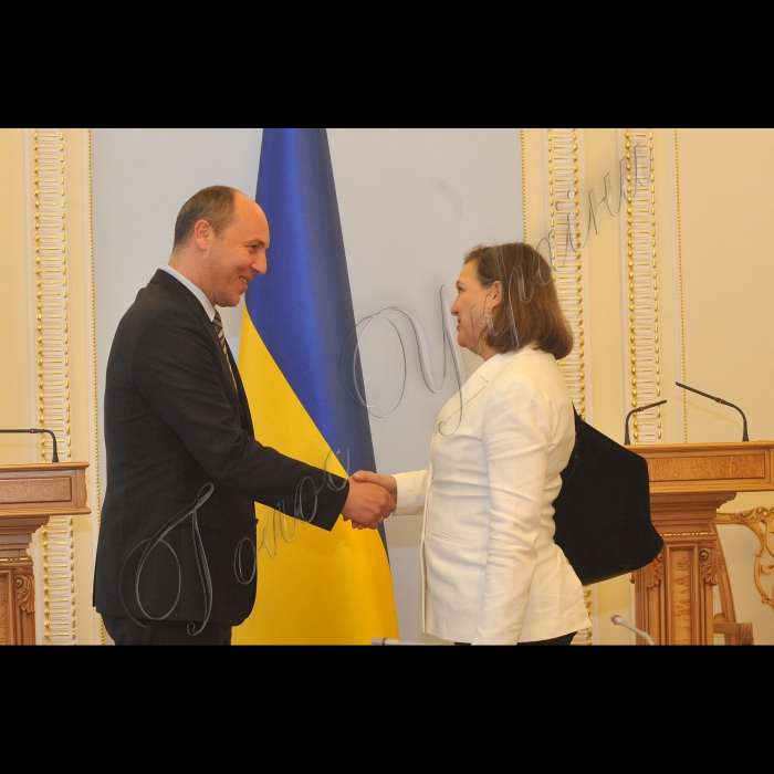 Зустріч Голови Верховної Ради України Андрія Парубія з заступником Державного секретаря США з питань Європи та Євразії Вікторією Нуланд.