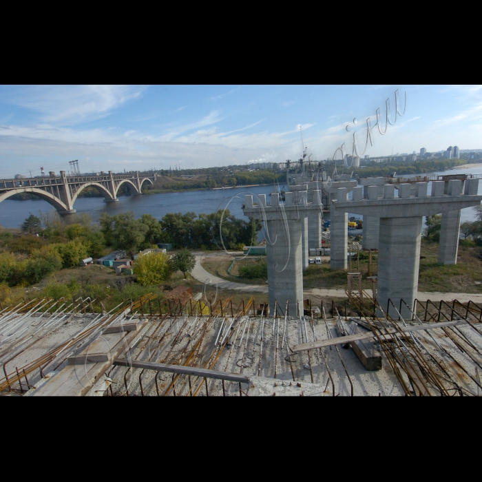 Запоріжжя, будівництво нового моста через Дніпро.