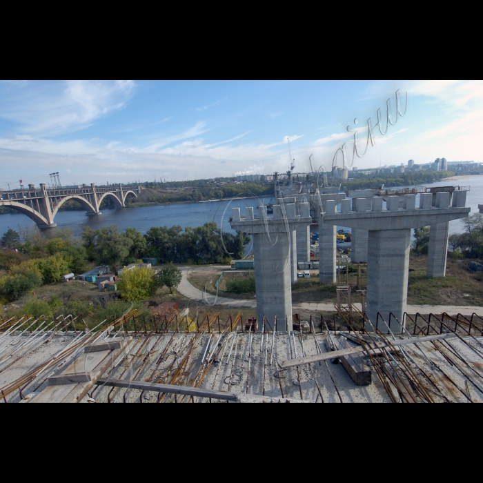 Запоріжжя, будівництво нового моста через Дніпро.