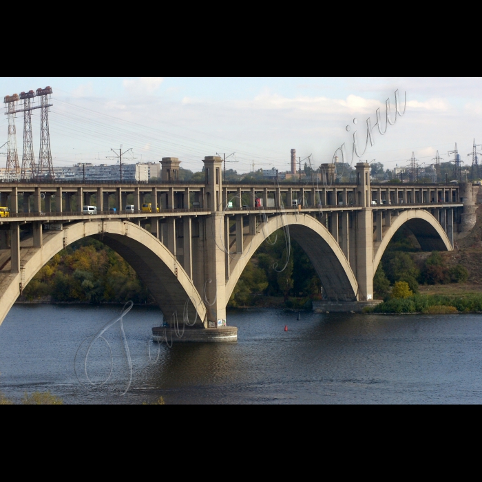 Запоріжжя, будівництво нового моста через Дніпро.