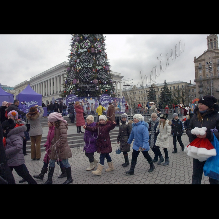 Київ, Майдан Незалежності, перед Новим роком.