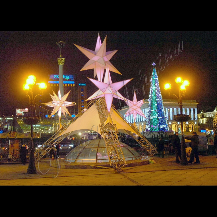 Київ, Майдан Незалежності, перед Новим роком.