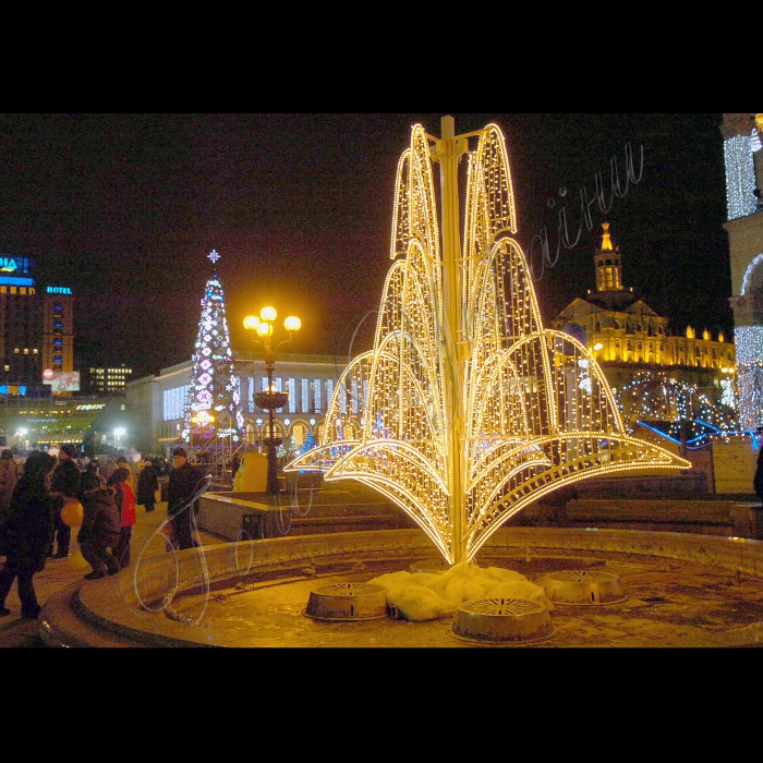 Київ, Майдан Незалежності, перед Новим роком.