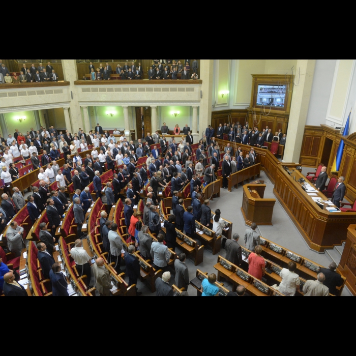 2 вересня 2014. Відкриття п'ятої сесії Верховної Ради України сьомого скликання. Пленарне засідання. Зал ВР