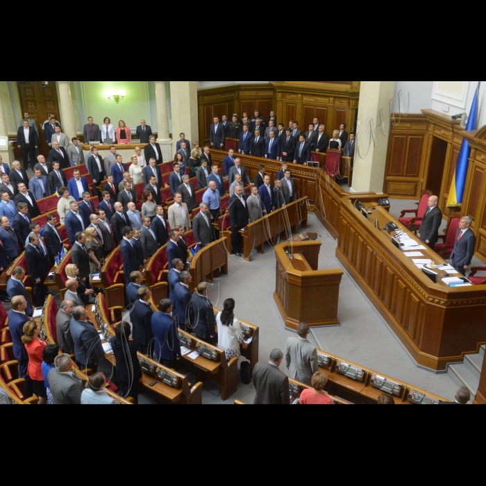 2 вересня 2014. Відкриття п'ятої сесії Верховної Ради України сьомого скликання. Пленарне засідання. Зал ВР