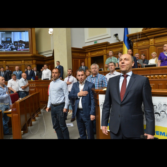 8 липня 2016 пленарне засідання Верховної Ради України. Голова ВР України Андрій Парубій.