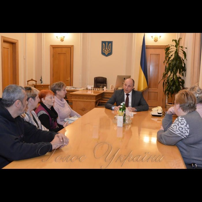 1 листопада 2016 Голова Верховної Ради України Андрій Парубій зустрівся з матерями полонених воїнів.